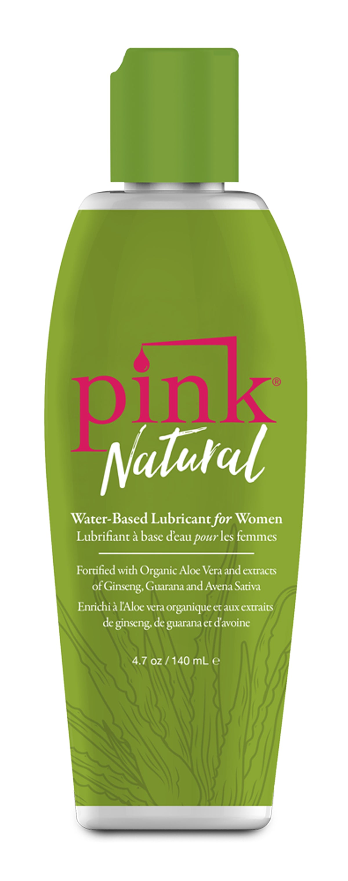 Pink Natural 4.7 Oz Water-Based Lubricant with Aloe Vera Extract Default Title > Lube > Water Based