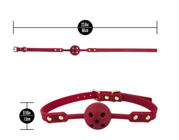 Temptasia Ardor – Breathable Silicone Ball Gag with Adjustable Strap > Bondage Gear > Gags and Bits