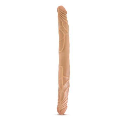 B Yours 14 Inch Beige Double Dildo for Lesbian Couples Double Dongs
