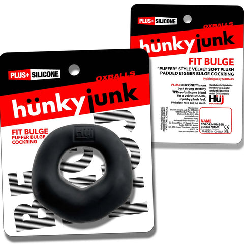Fit Bulge Hung-Style Cockring Black Fog > Cock Ring > Single