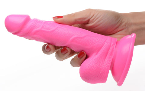 Pop Pecker 6.5 Inch Realistic Dildo with Balls and Suction Base Dongs Realistic