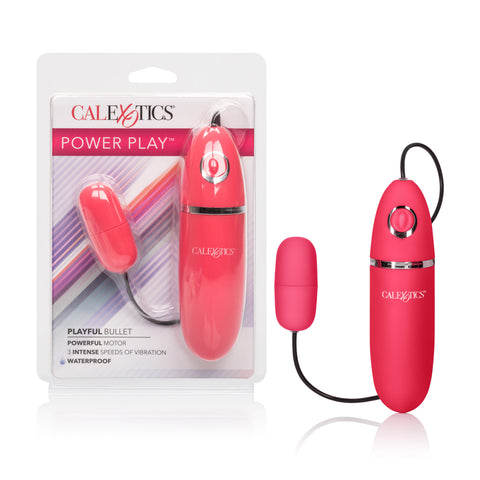 Power Play Playful Bullet Vibrator Pink with Three Speeds Pink BULLETS