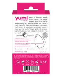 Yumi Finger Vibrator in Pink with 10 Modes Finger Stimulator