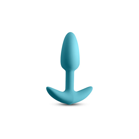Techno Trance Blue 10.9 cm USB Rechargeable Butt Plug App Control Butt Plugs - Vibrating