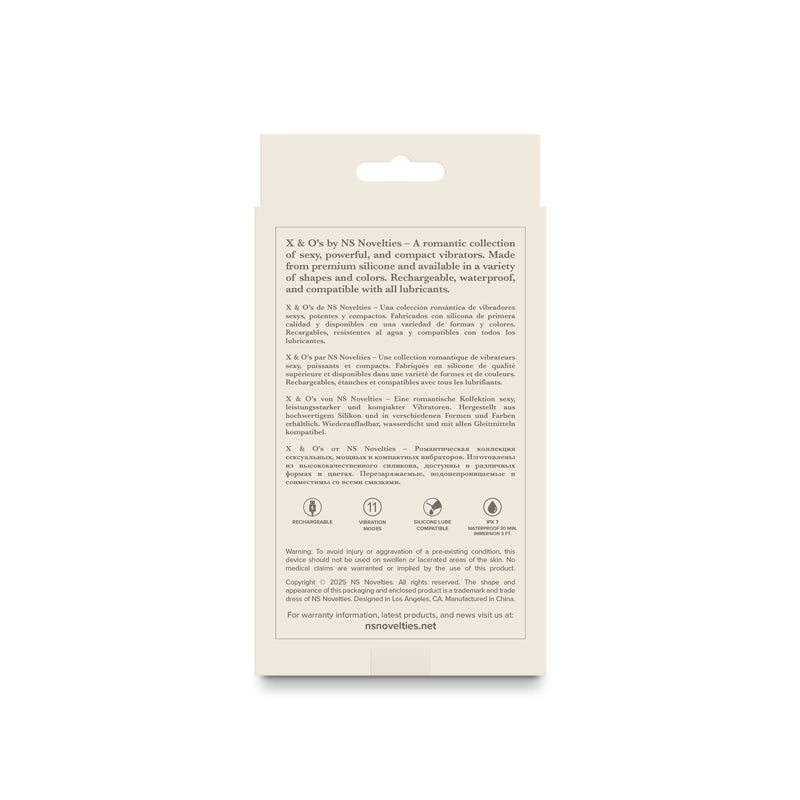 NS Novelties X and Os Embrace (Pink / Purple) – Waterproof Rechargeable Vibrator > Vibrators > Mini Vibrators