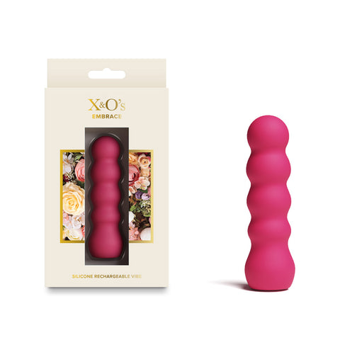NS Novelties X and Os Embrace (Pink / Purple) – Waterproof Rechargeable Vibrator > Vibrators > Mini Vibrators
