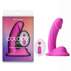 Colours Curve (Pink| Purple| Teal) – Waterproof Vibrating 5" Dildo > Dildos > Slim Dildos