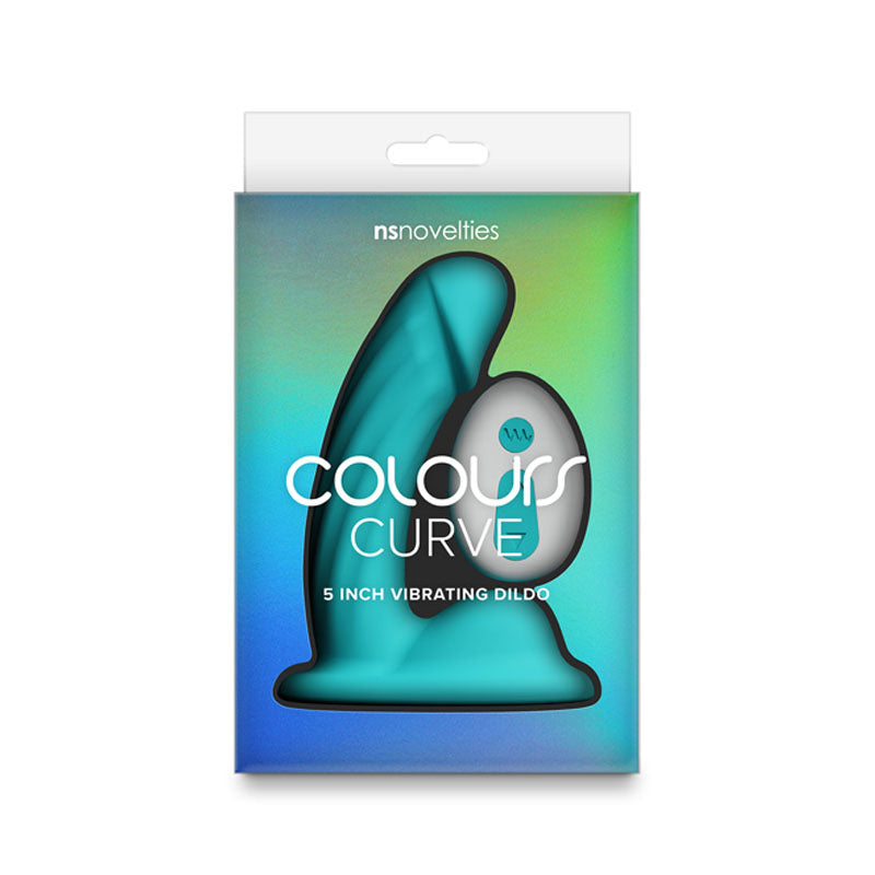 Colours Curve (Pink| Purple| Teal) – Waterproof Vibrating 5" Dildo > Dildos > Slim Dildos