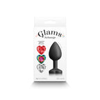 Glams Xchange Heart Small (Interchangeable Heart Gems) – Small Silicone Butt Plug > Anal Range > Jewel Butt Plugs