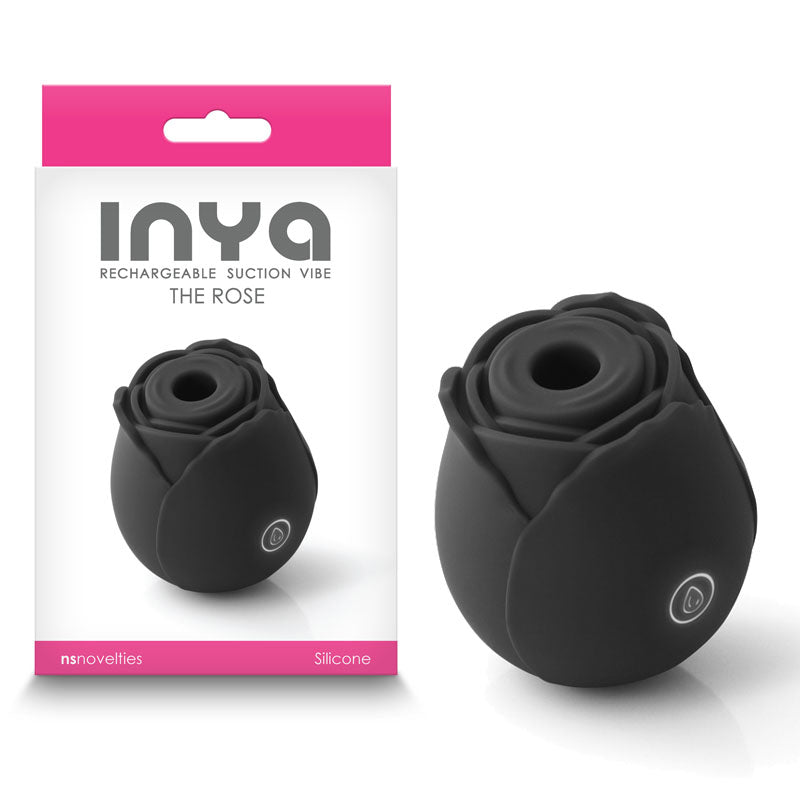 INYA The Rose - Clitoral Air Pulsation Stimulator Black Suction Stimulator