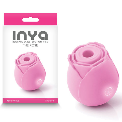 Inya The Rose Clitoral Air Pulsation Stimulator Pink Suction Stimulator