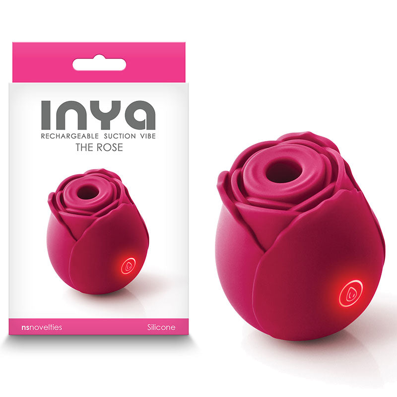 Inya The Rose Clitoral Air Pulsation Stimulator Red Suction Stimulator