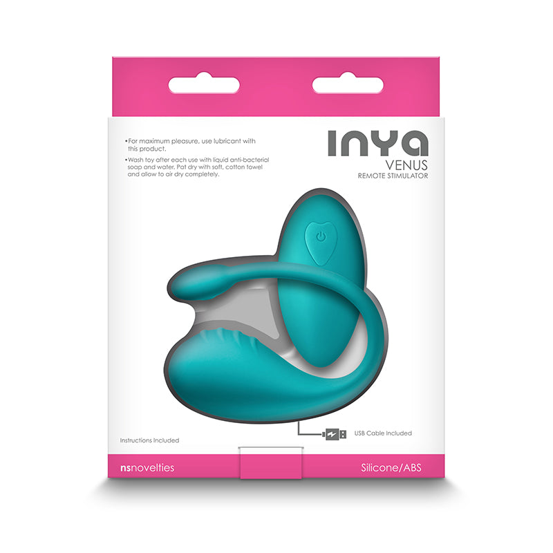 Inya Venus Teal USB Rechargeable Stimulator with Remote Suction Stimulator