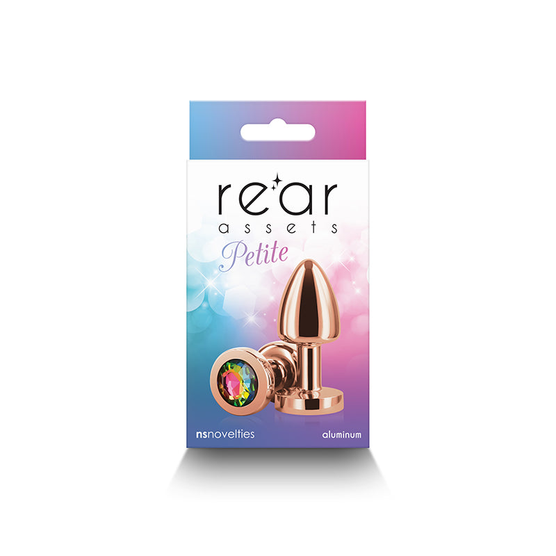 Rear Assets Petite Anal Toy with Rainbow Gem (6cm) > Anal Range > Jewel Butt Plugs