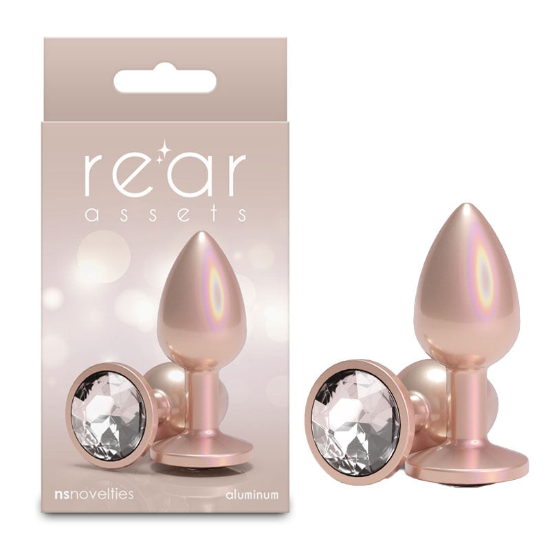 Rear Assets Iridescent Champagne Small 2.8 Inch – Lightweight Butt Plug > Anal Range > Butt Plugs