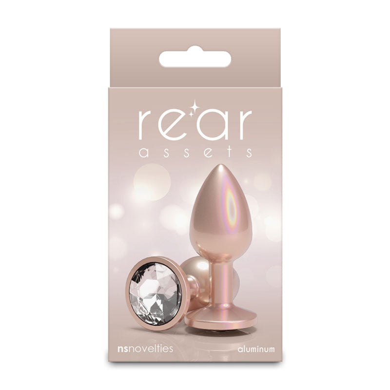 Rear Assets Iridescent Champagne Small 2.8 Inch – Lightweight Butt Plug > Anal Range > Butt Plugs