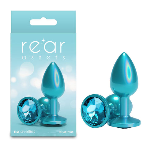 Rear Assets Iridescent Champagne Small – Lightweight Butt Plug Teal > Anal Range > Butt Plugs