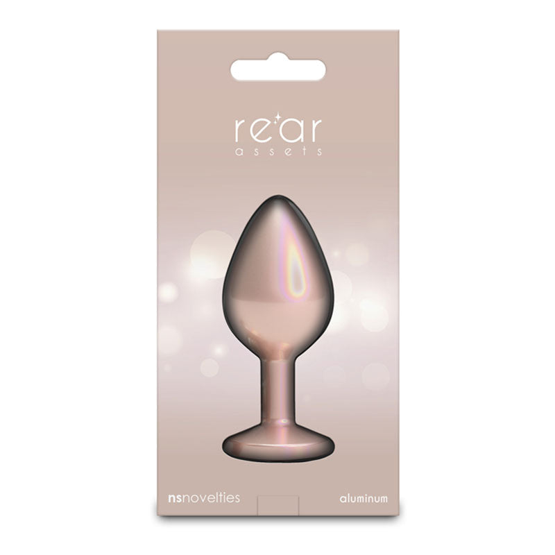 Rear Assets Iridescent Champagne Medium 3.23 Inch – Lightweight Butt Plug > Anal Range > Butt Plugs