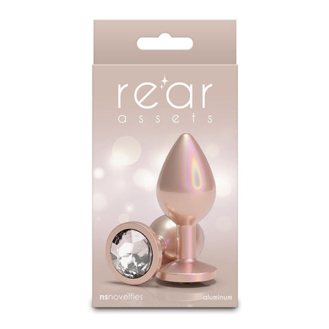 Rear Assets Iridescent Champagne Medium – Lightweight Butt Plug > Anal Range > Butt Plugs