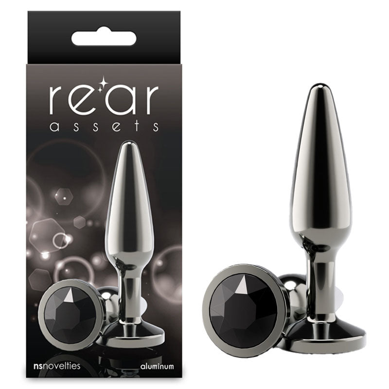 Rear Assets Tapered 3.9 Inch – Lightweight Anal Plug Black > Anal Range > Jewel Butt Plugs