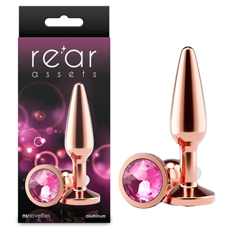 Rear Assets Tapered 3.9 Inch – Lightweight Anal Plug Pink > Anal Range > Jewel Butt Plugs