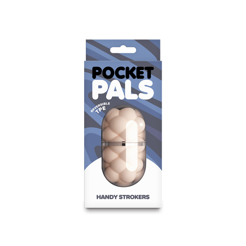 Pocket Pals Bubbles Mini Stroker – Travel-Friendly Reversible TPE Stroker > Sex Toys For Men >