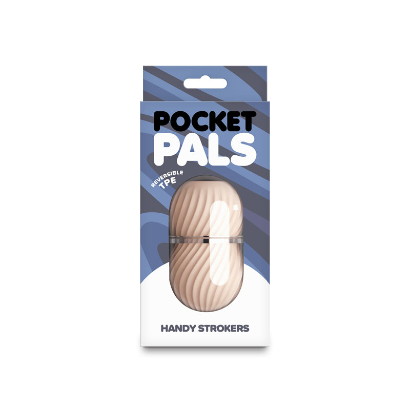Pocket Pals Misty White – Compact Reversible TPE Stroker > Sex Toys For Men > Masturbators Cup