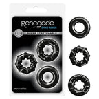 Renegade Dyno Rings Black Cock Rings Set of 3 > Cock Ring > Sets
