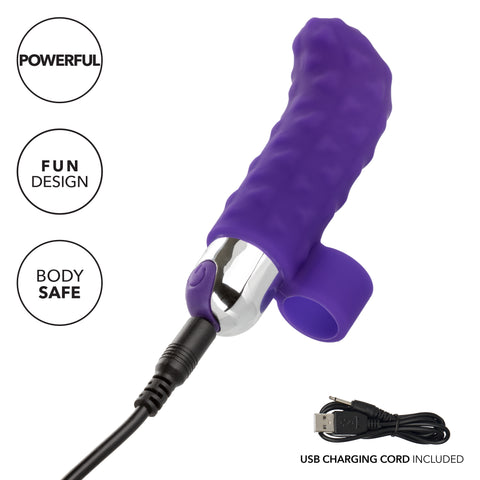 Intimate Play Purple Rechargeable Finger Teaser Finger Stimulator
