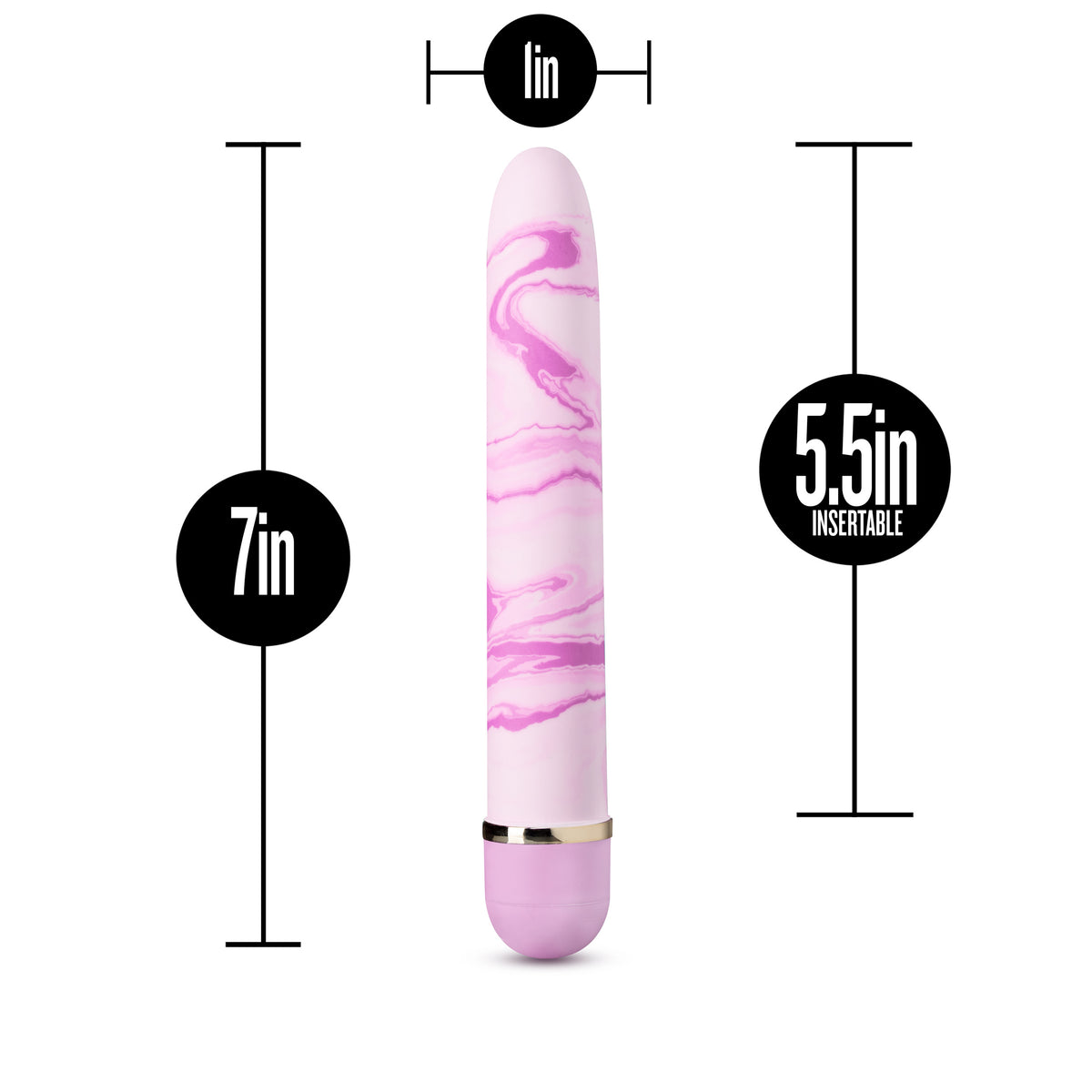 Strawberry Fields Pink Mini Vibrator with Multi-Speed Vibration 5.5" Insertible > Vibrators > Standard Vibrators