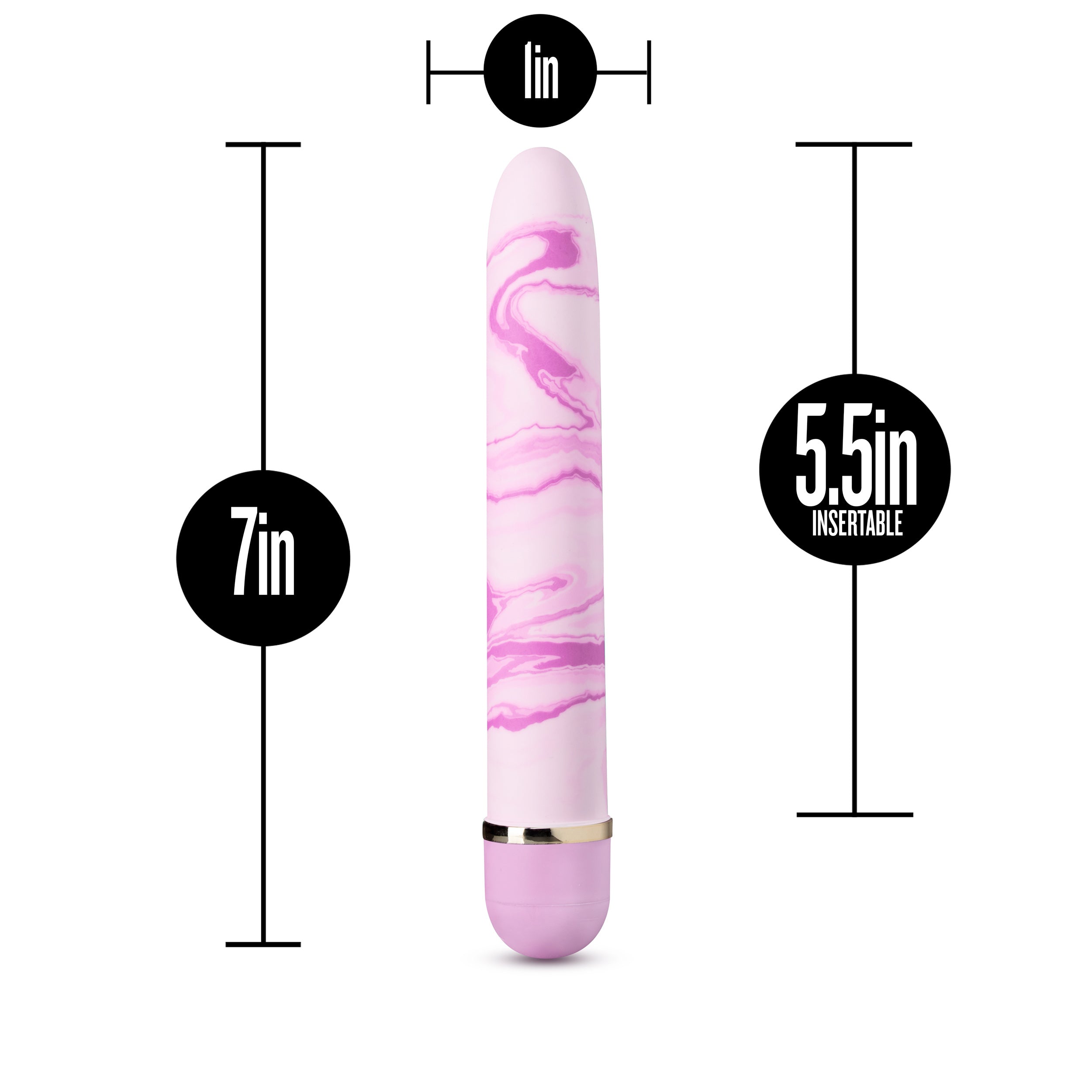 Strawberry Fields Pink Mini Vibrator with Multi-Speed Vibration 5.5" Insertible > Vibrators > Standard Vibrators