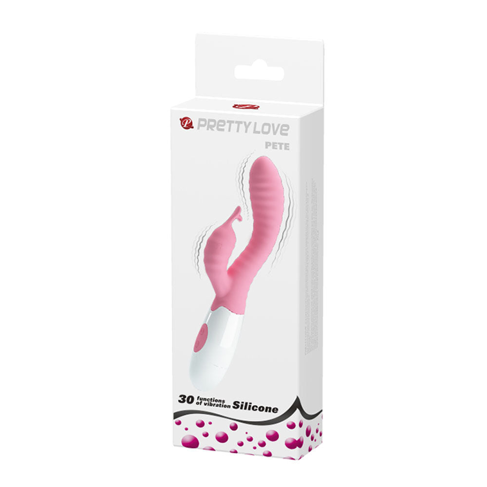 Pretty Love Pink G-Spot Vibrator with 30 Function Soft Silicone Pink VIBRATORS-RABBIT