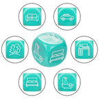 Naughty Bits Roll With It Icon Based Sex Dice Game Set with 3 Colorful Acrylic Dice > Novelties > Games