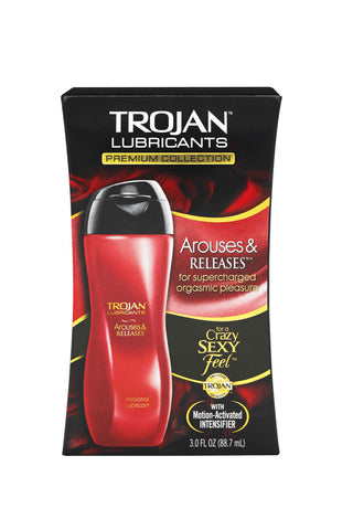 Trojan Arouses and Releases Lubricant 3 Fl Oz Intimacy Gel ENHANCERS