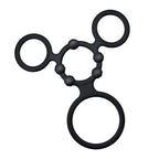 Nasstoys Enhancer Quad Black Cock Ring Set > Cock Ring > Sets