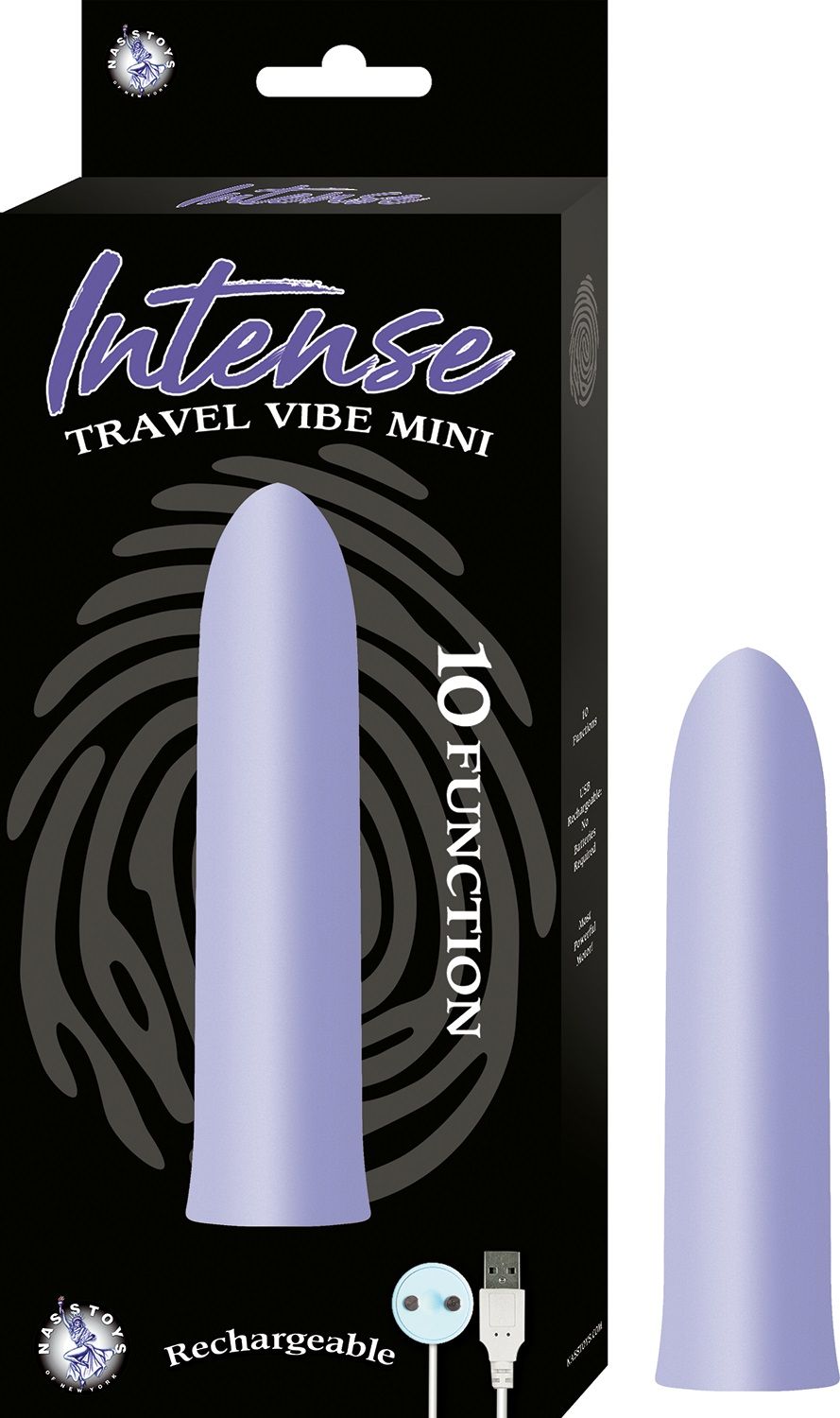 Nasstoys Intense Travel Mini Vibrator Lavender Rechargeable Waterproof Purple BULLETS
