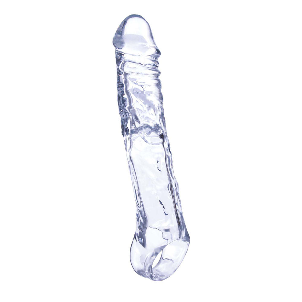 Nasstoys Magic Penis Extender and Ball Strap 7.5 Inch Clear > Sex Toys For Men > Penis Sleeves