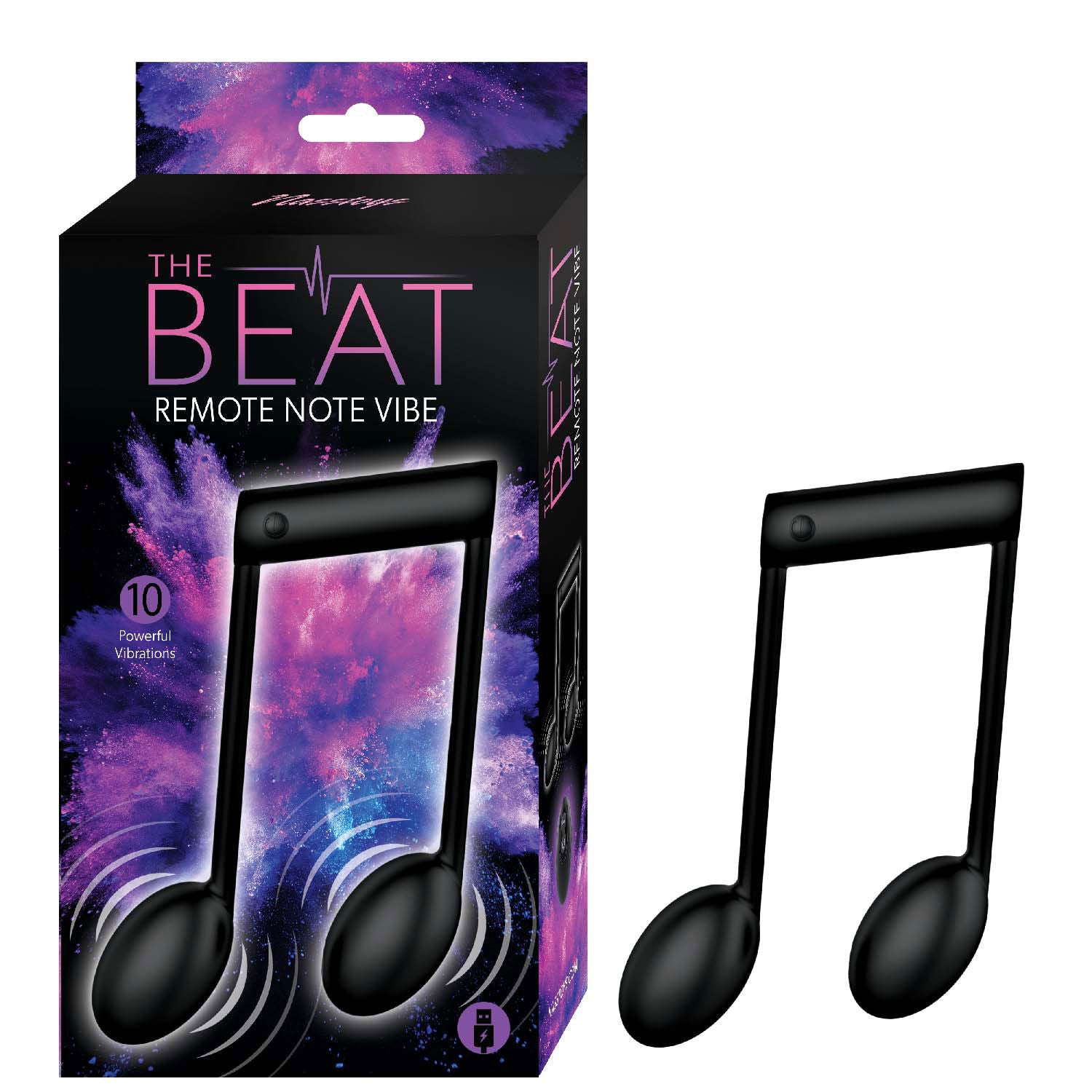 Nasstoys The Beat Remote Note Vibe Black Clitoral Vibrator > Vibrators > Unconventional