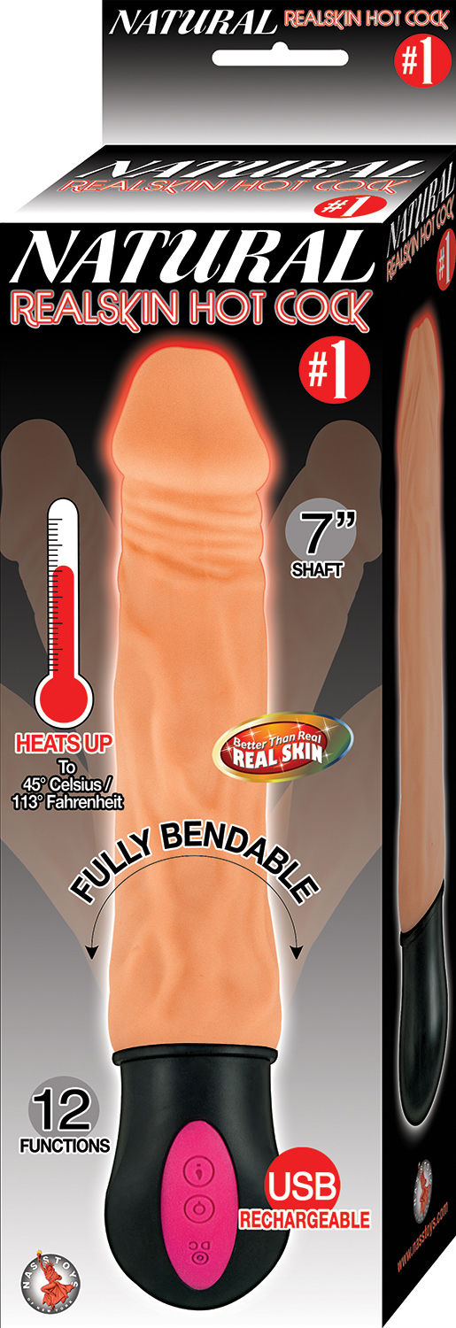 Natural Realskin Hot Bendable Vibrator with Rechargeable Secondary image