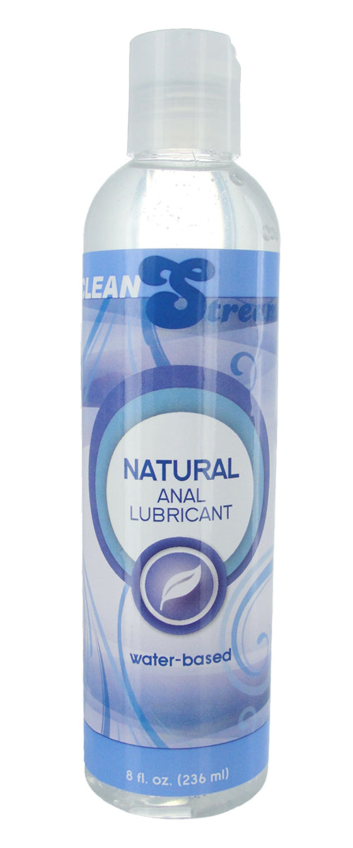 Natural Water Based Anal Lube 8oz/236ml - Silky Smooth Anal Lubricant