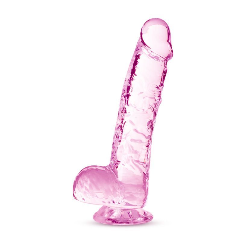 Naturally Yours 6 Inch Crystaline Dildo Rose Secondary image