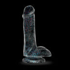 Naturally Yours 6 Inch Glitter Dildo Sparkling Clear Toy > Dildos > Realistic Dildos