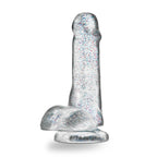 Naturally Yours 6 Inch Glitter Dildo Sparkling Clear Toy > Dildos > Realistic Dildos