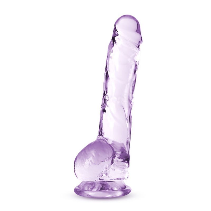 Naturally Yours 8 Inch Crystaline Dildo Amethyst Secondary image