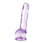 Naturally Yours Crystaline Suction Cup Dildo – 6, 7 or 8 Inch Purple 8" > Dildos > Realistic Dildos