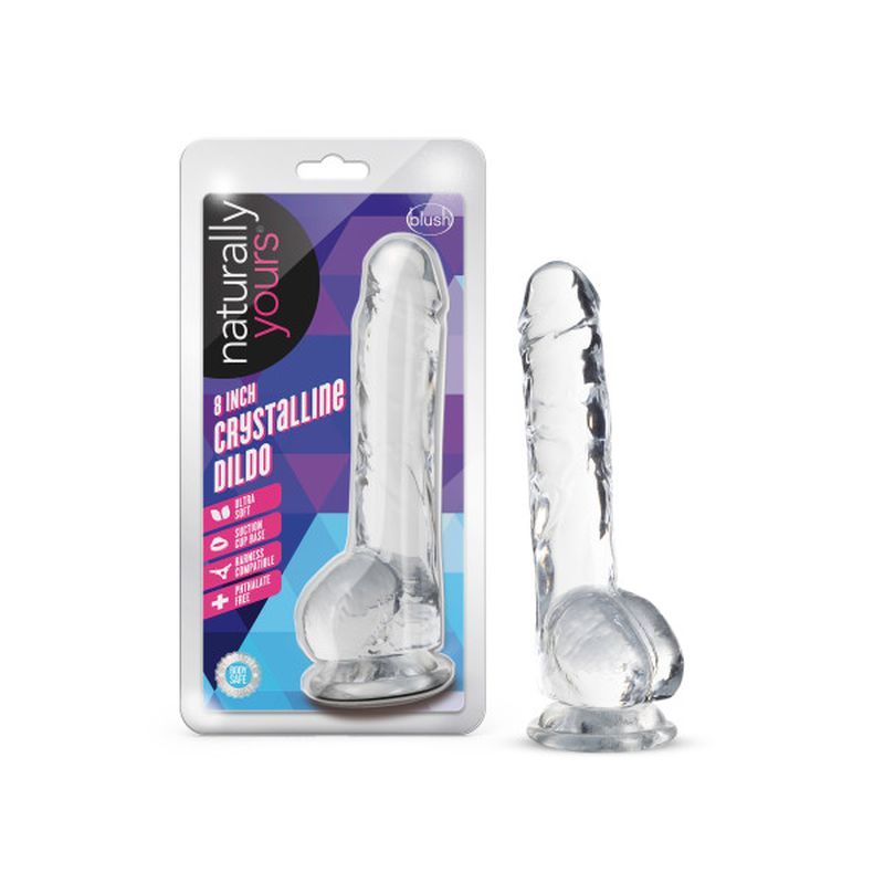 Naturally Yours 8 Inch Crystaline Dildo Diamond > Dildos > Realistic Dildos