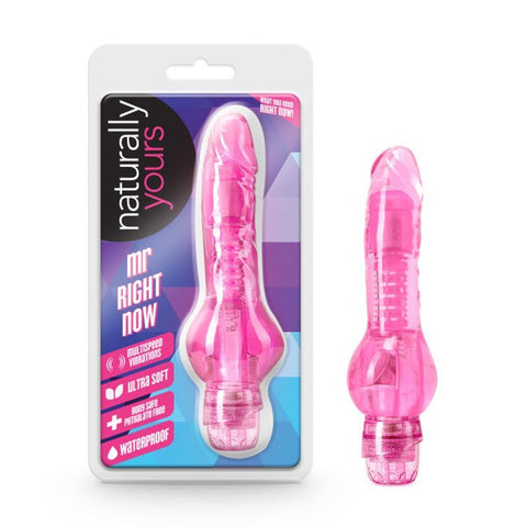 Naturally Yours Mr. Right Now Pink 6.5 Inch Vibrator Vibrators
