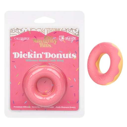 Naughty Bits Dickin Donuts Pink Silicone Donut Cock Ring Premium Stretchy Penis Enhancer COCK RINGS