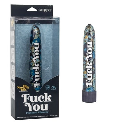 Naughty Bits Fuck You Personal Vibrator Floral Design 10-Function Powerful Massager Vibrators