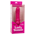 Naughty Bits Lady Boner Bendable Personal Vibrator Pink Glitter 10 Function Waterproof > Vibrators > Realistic Vibrators